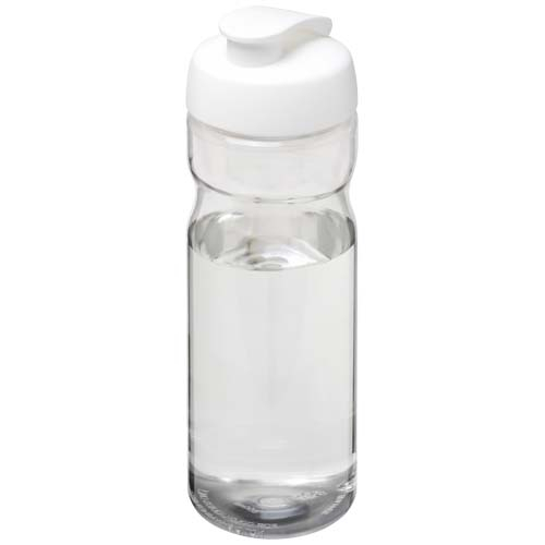 Bouteille de sport publicitaire 650ml Ocean Plastic H2O Active® Translucide et Blanc
